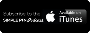 subscribe to the simple pin pinterest marketing podcast - text "available on itunes".