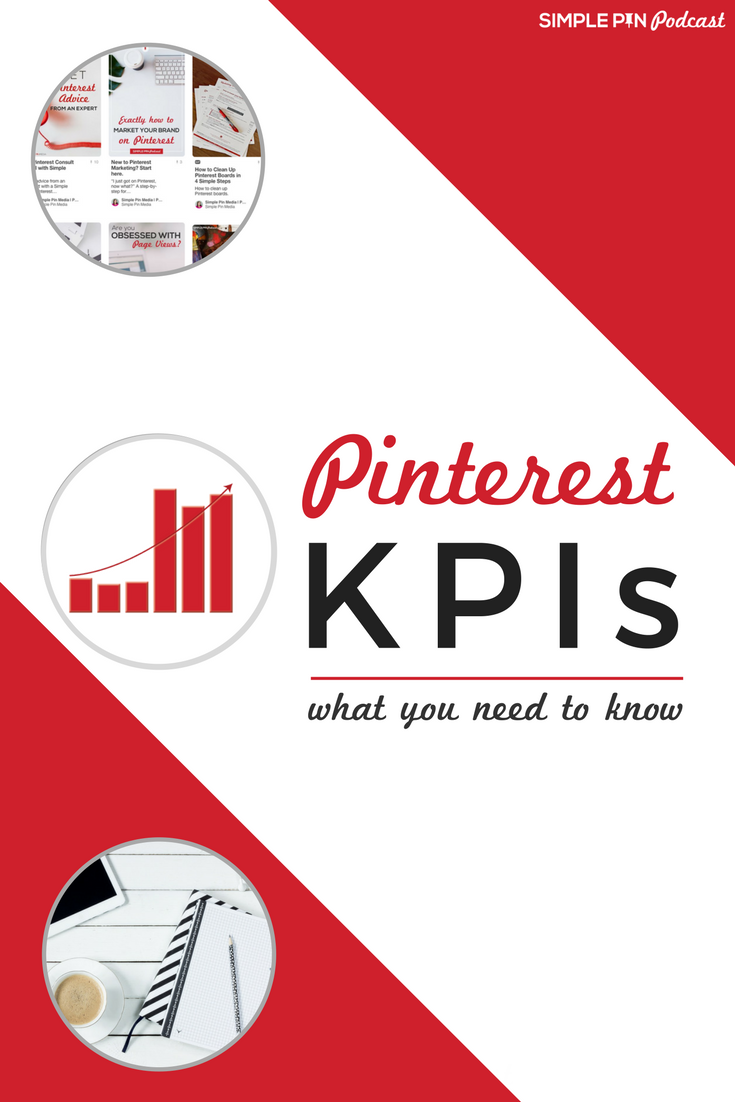 graphic with chart and text overlay "Pinterest KPIs: What You Need to Know".