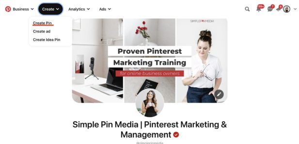 screenshot of how to upload video pin to pinterest.