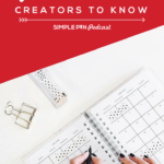 tips for pinterest creators woman planning content in journal - the In the Making Pinterest Conference