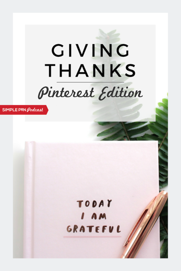 gratitude journal text on image: giving thanks pinterest edition