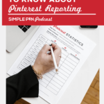 pinterest statistics sheet with text overlay "what brands need to know about pinterest reporting