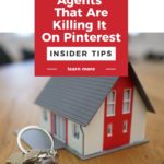 small house with key. Text overlay "Real estate agents that are killing it on Pinterest"