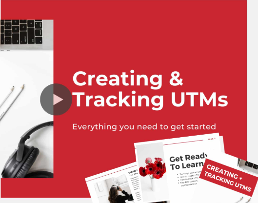 UTM image red box with words UTM creating and tracking