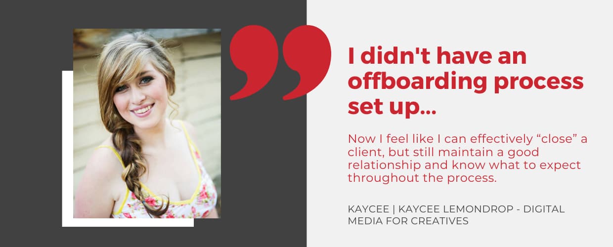 Simple Pin Pro client testimonial about learning an offboarding process.