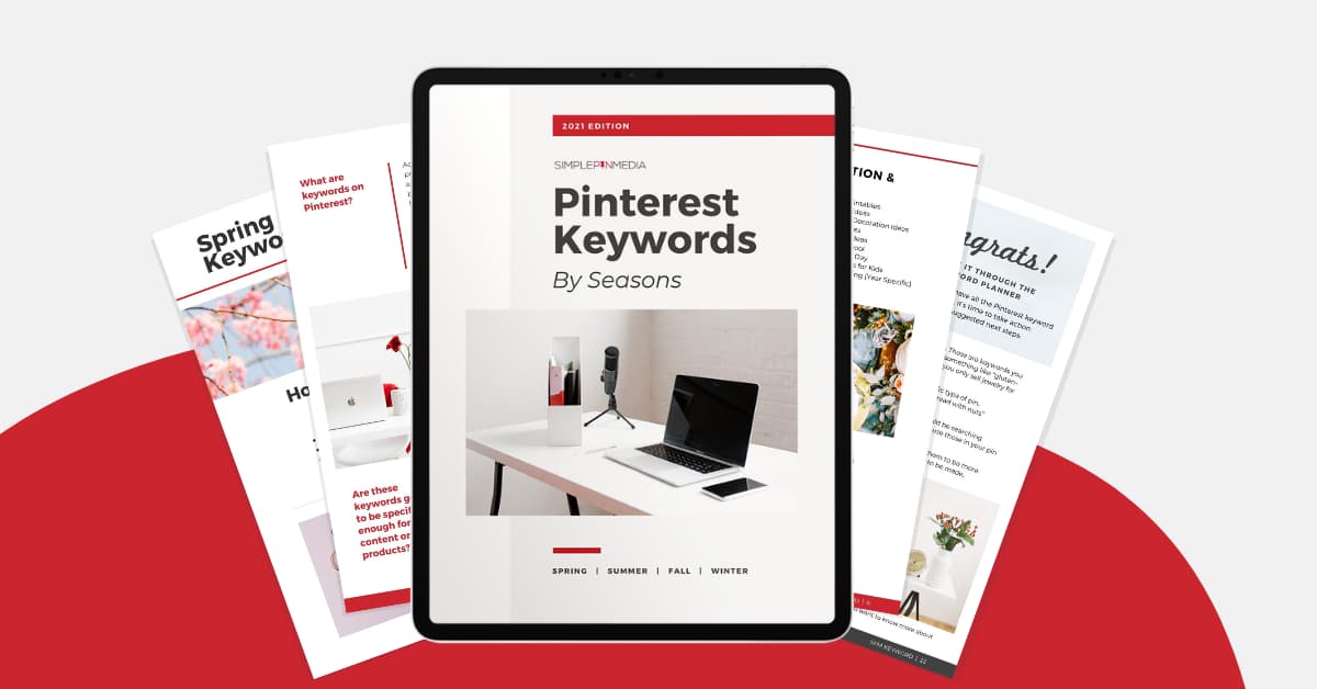 pages from the Pinterest Keyword Planning Guide.