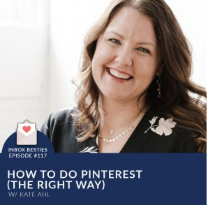 woman with brown hair and flowered shirt - text "how to do Pinterest the right way".