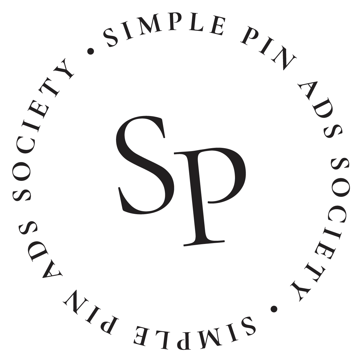 logo for simple pin ads society