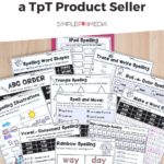 collage of TPT products - text overlay "How to Change Your Focus as a TPT product seller".