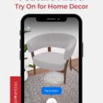 iphone displaying the Try on for Home Decor on the Pinterest app.