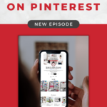 high level view of iphone with text "high intent vs. low intent on pinterest".