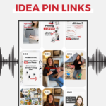 collage of pinterest pin images on ipad screen with text "everything you need to know - idea pin links".