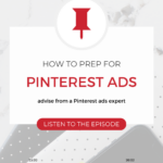 gray background with text "how to prep for pinterest ads".