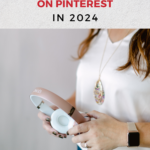 Woman hands holding a pair of beats headphones. Text reads "Affiliate Marketing on Pinterest in 2024".
