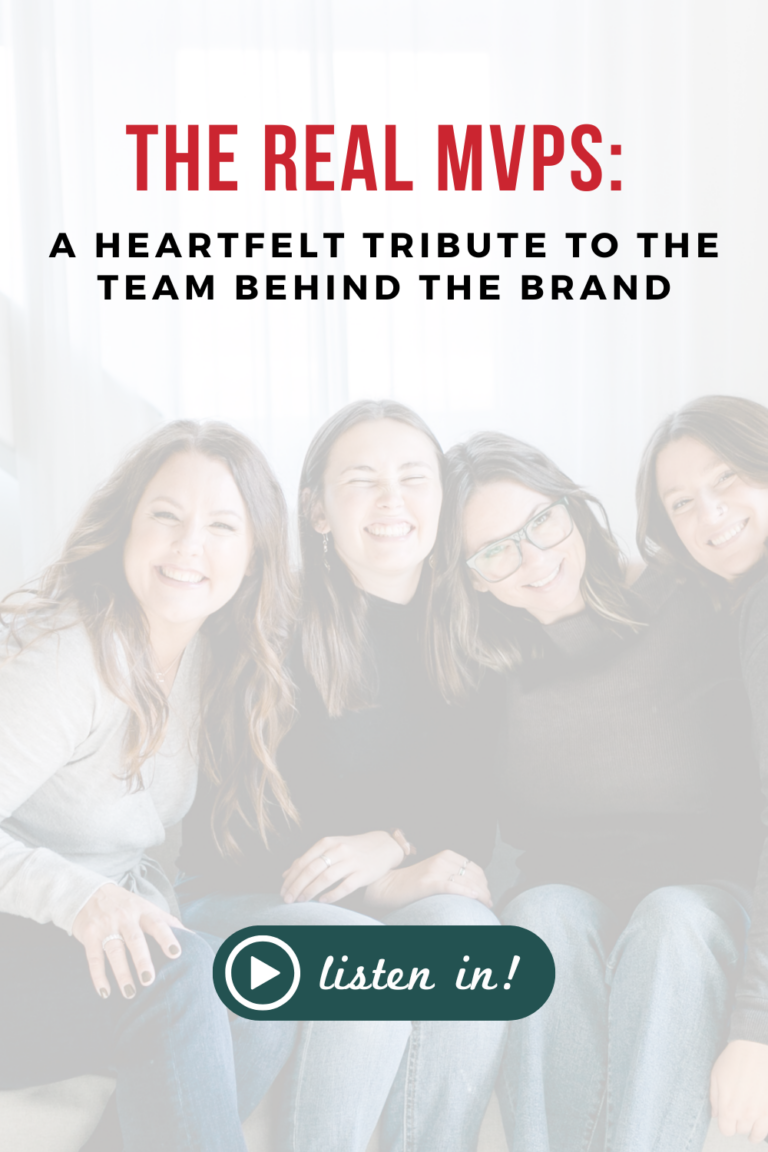 Women smiling. Text reads, "The Real MVP's: A Heartfelt Tribute to the Team Behind The Brand"