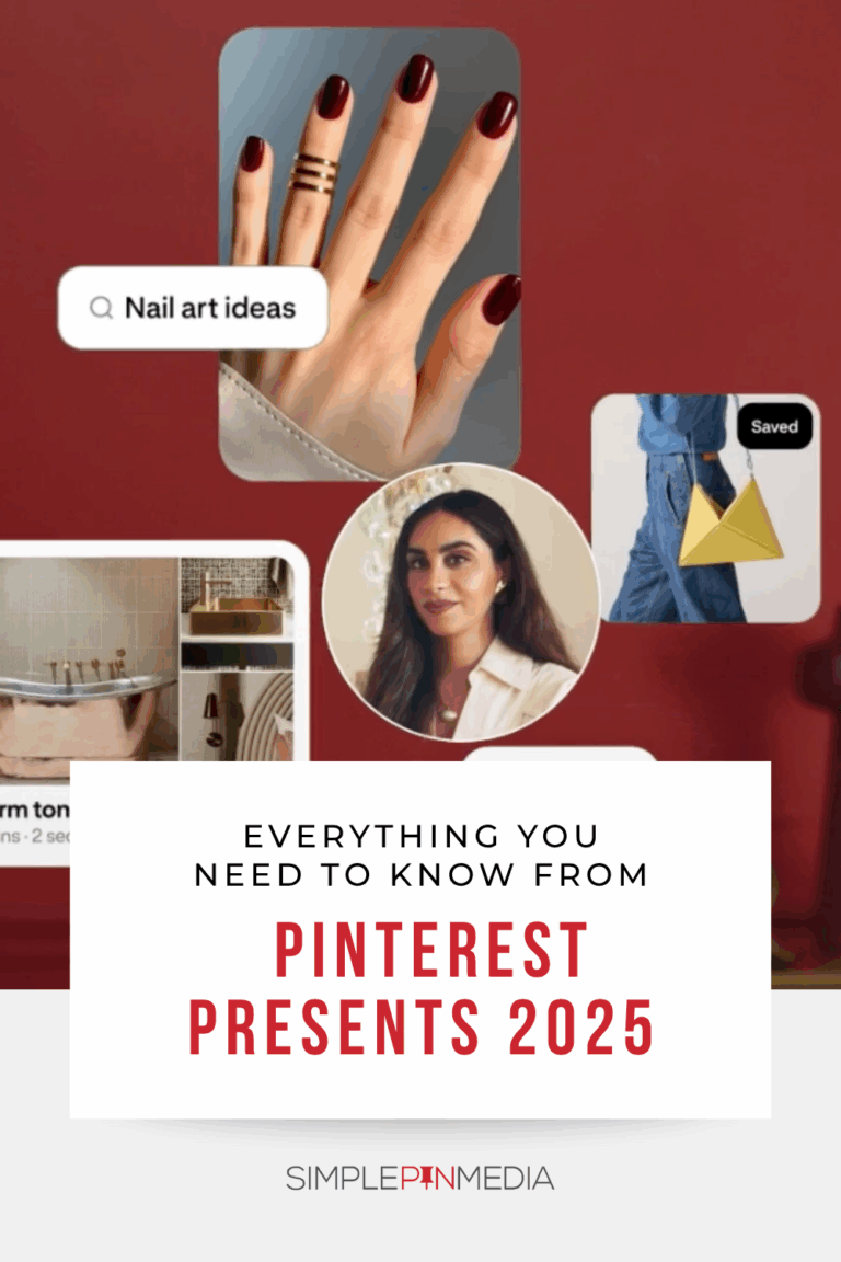 Image shows pin image. Text reads, "Everything you need to know from Pinterest Presents 2025"