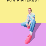 Image shows a women sitting. Text reads, "Gen Z Strategy for Pinterest"