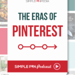 Text reads, "The Eras of Pinterest"