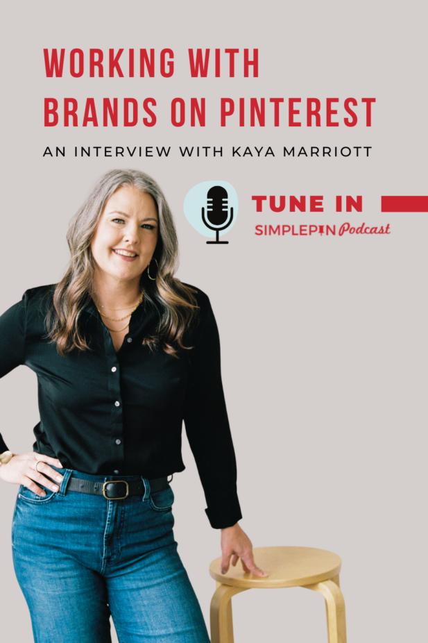 Image shows Kate Ahl. Text reads, "Working with Brands on Pinterest: An Interview with Kayla Marriott"